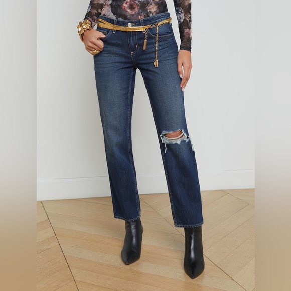 L’AGENCE - Nevia Slouchy Straight-Leg Jean in Modesto NEW! - Picture 3 of 7